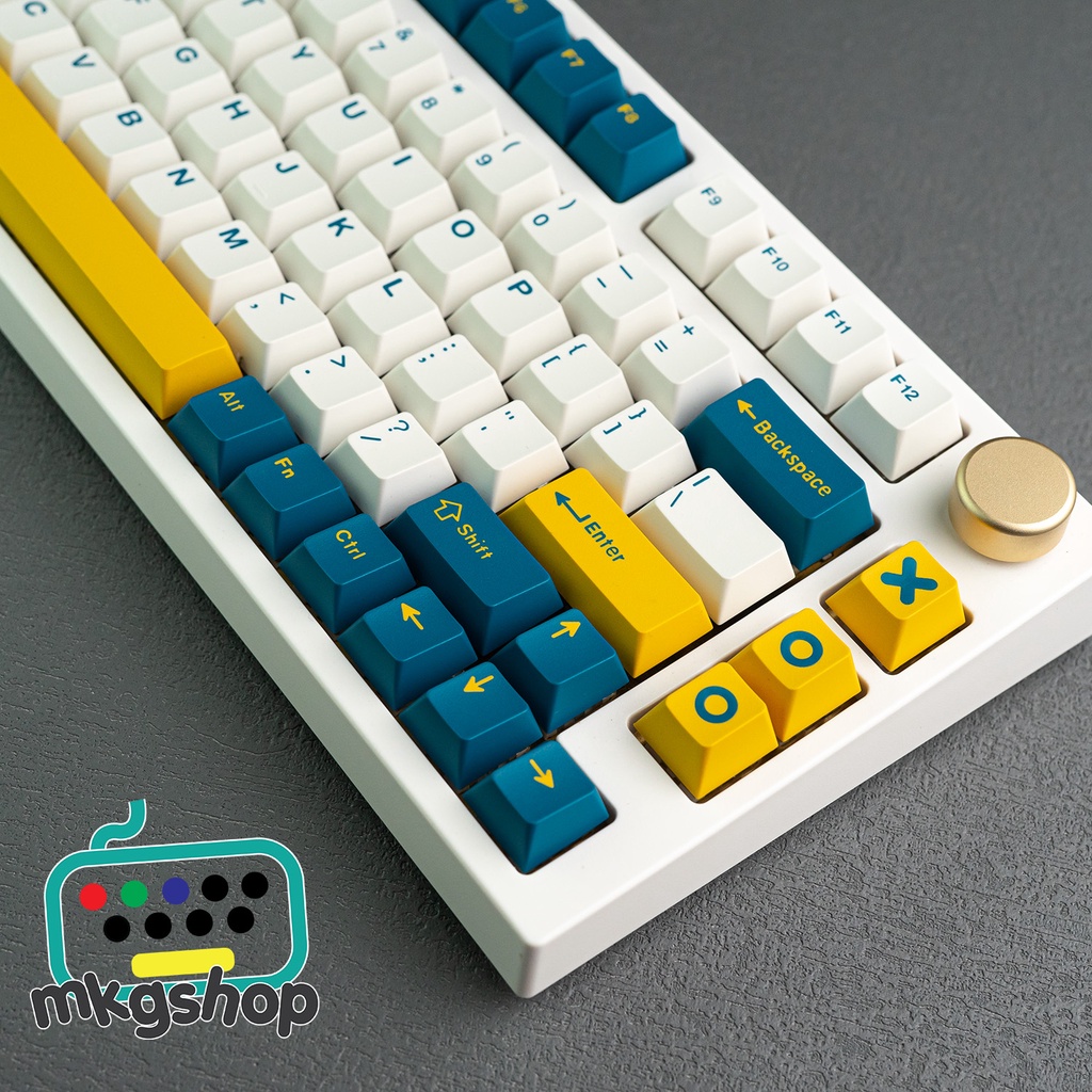 Keycap CMK Merlin, in doubleshot, 173 nút bàn phím cơ màu cực đẹp, cherry profile