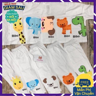 [𝑲𝒉𝒖𝒚𝒆̂́𝒏 𝑴𝒂̃𝒊 𝑺𝒐̂́𝒄] Combo 5 Bộ Dài Tay Cài Cúc Giữa Cho Bé Từ 5-15kg - Bộ Cotton Cho Bé
