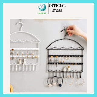 Móc treo bông tai, đồ trang sức bằng sắt tiện dụng, mẫu mới, phong cách hiện đại- Giá treo vòng cổ, dây cột tóc và phụ k