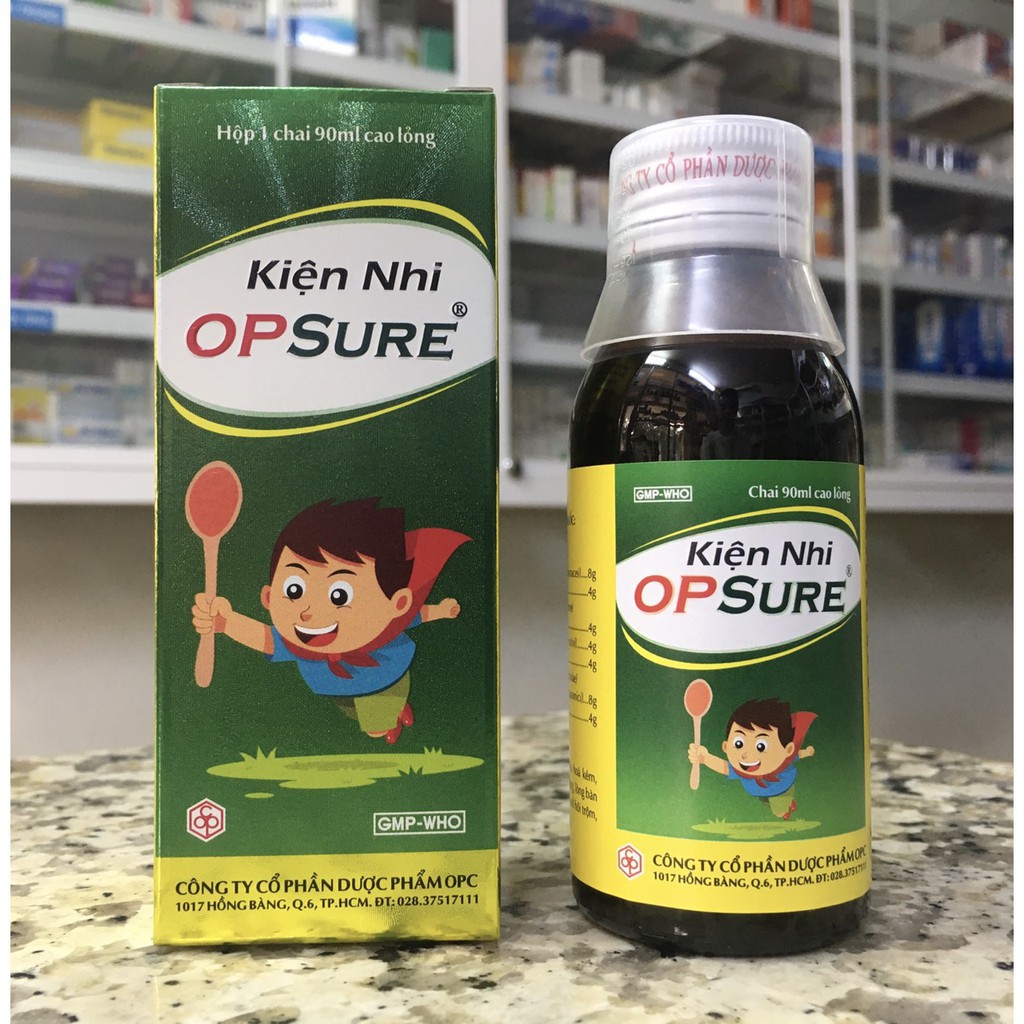 Siro KIỆN NHI OPSURE 90ml dược phẩm OPC siro cho trẻ biếng ăn, chán ăn, tự ra mồ hôi, mồ hôi trôm, đại tiện không đều | Thế Giới Skin Care