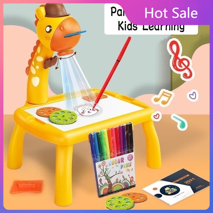 #SPZ~🆓 GIFT 🎁 Đồ chơi bàn vẽ có đèn chiếu sáng thông minh MẪU TO 72 HÌNH đồ chơi cho bé tập tô phát triển tư duy sáng tạo