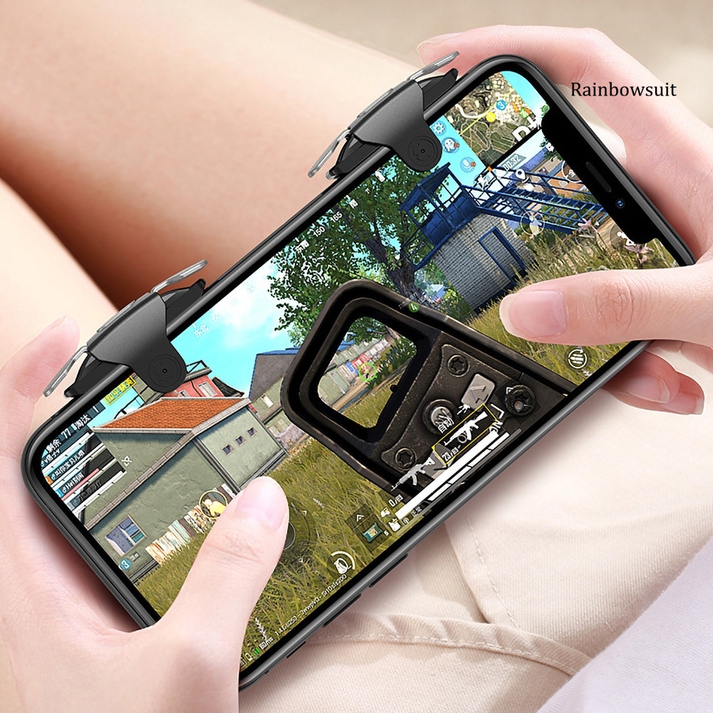 Set 2 Nút Điều Khiển Chơi Game S03 Bằng Kim Loại Cho Điện Thoại Android / Ios