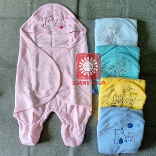 (Được chọn màu) Túi Ủ Trùm Có Chân BABY MOMMY Vải Mịn Giữ Ấm Cho Bé sơ sinh / Chăn ủ, khăn choàng quấn trẻ em