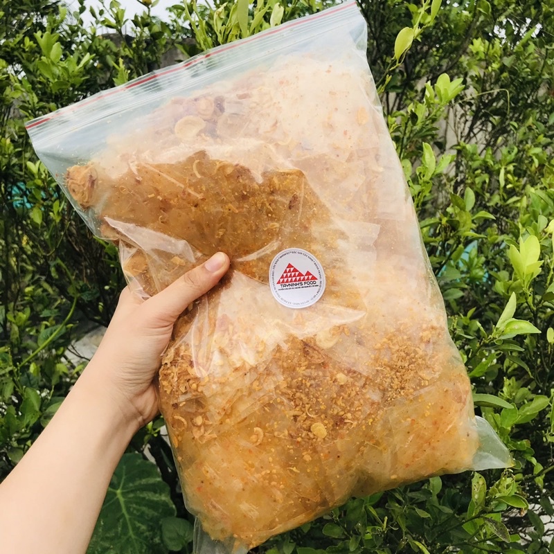 [Mã GROSALE1 giảm 8% đơn 500K] 500gr bánh tráng muối tỏi hành phi túi zip Tây Ninh- Nguyệt Như