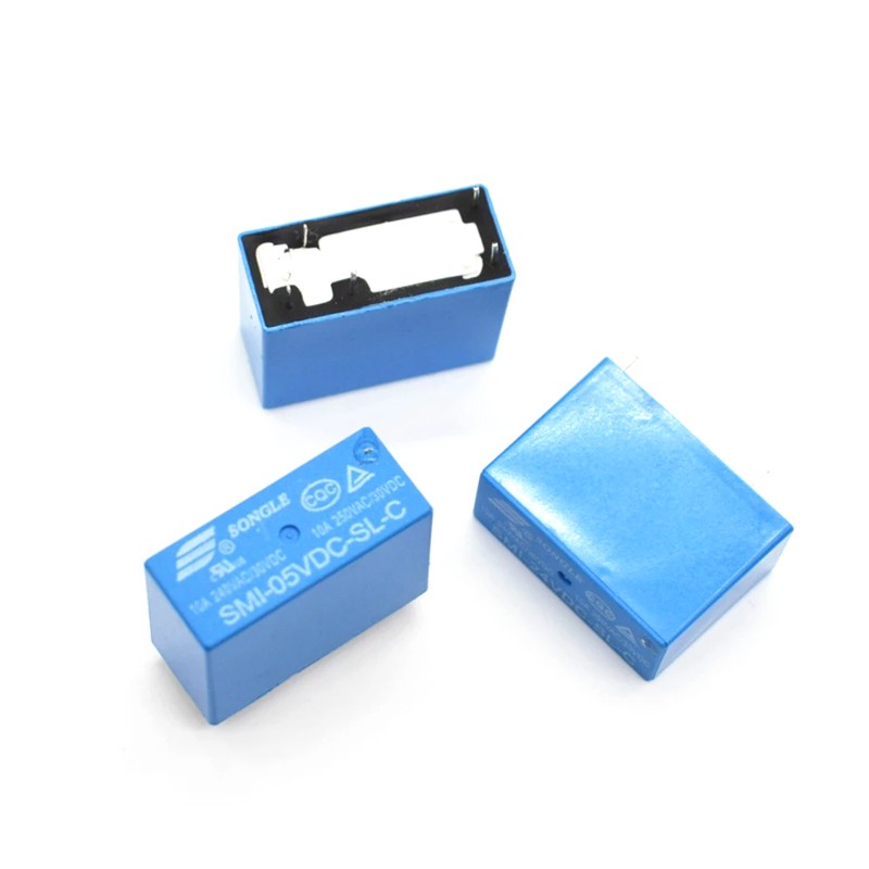 Rơle 5 chân 10A SONGLE SMI-24VDC-SL-C Relay 5V, 12V, 24V  10A SMI-12VDC-SL-C SMI-5VDC-SL-C Linh kiện điện tử SMD