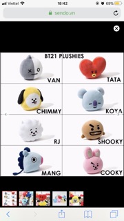 Gấu bông BT 21