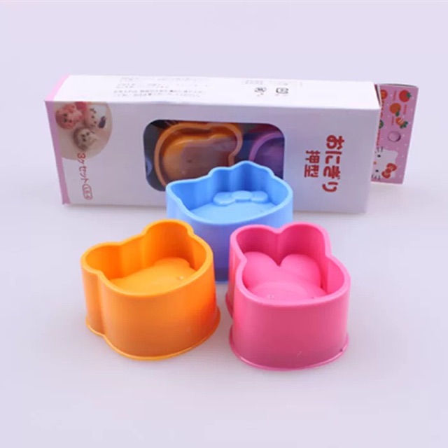 [FREE SHIP - BÁN CHẠY] Sét 3 Khuôn Làm Cơm BenTo Cho Bé