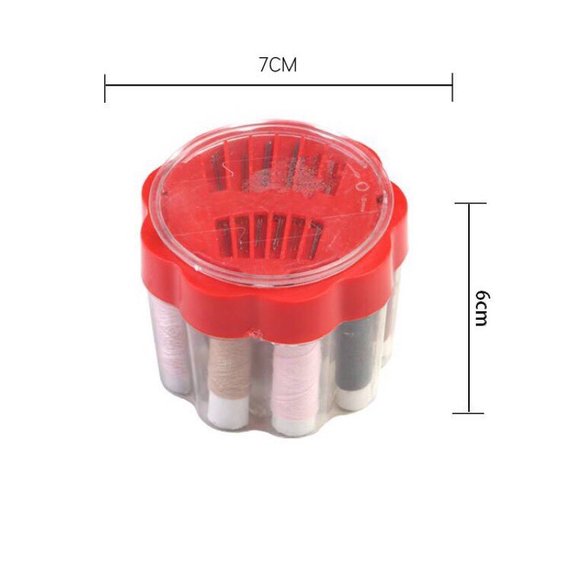 Bộ kim chỉ may va 10 màu kèm kim thêu giá rẻ tiện dụng cho gia đình