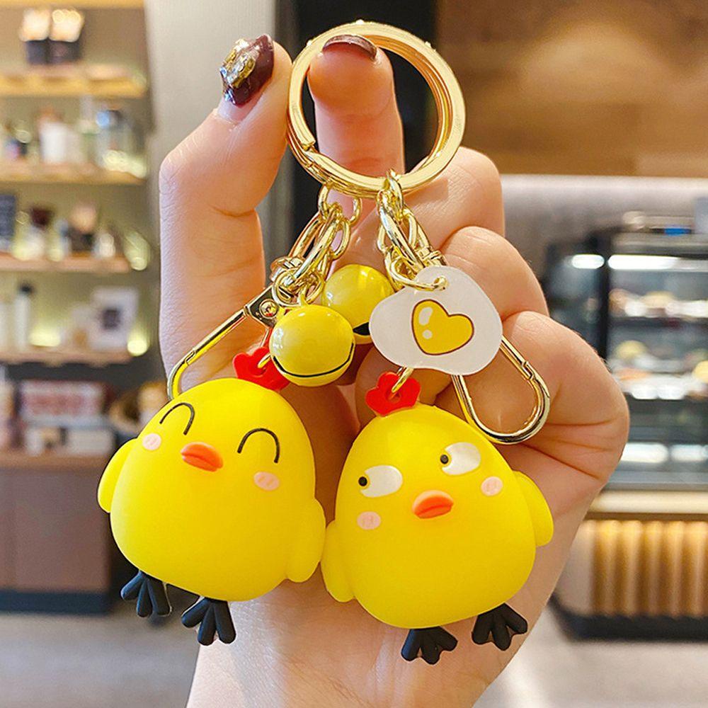 LANFY Móc Khóa Hình Gà Con Hoạt Hình Đáng Yêu