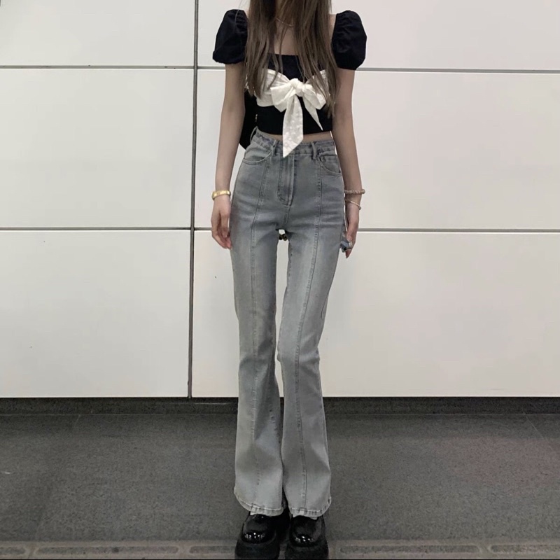 Quần jeans ống loe