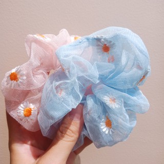 (Hình thật) Cột tóc buộc tóc Daisy Scrunchies