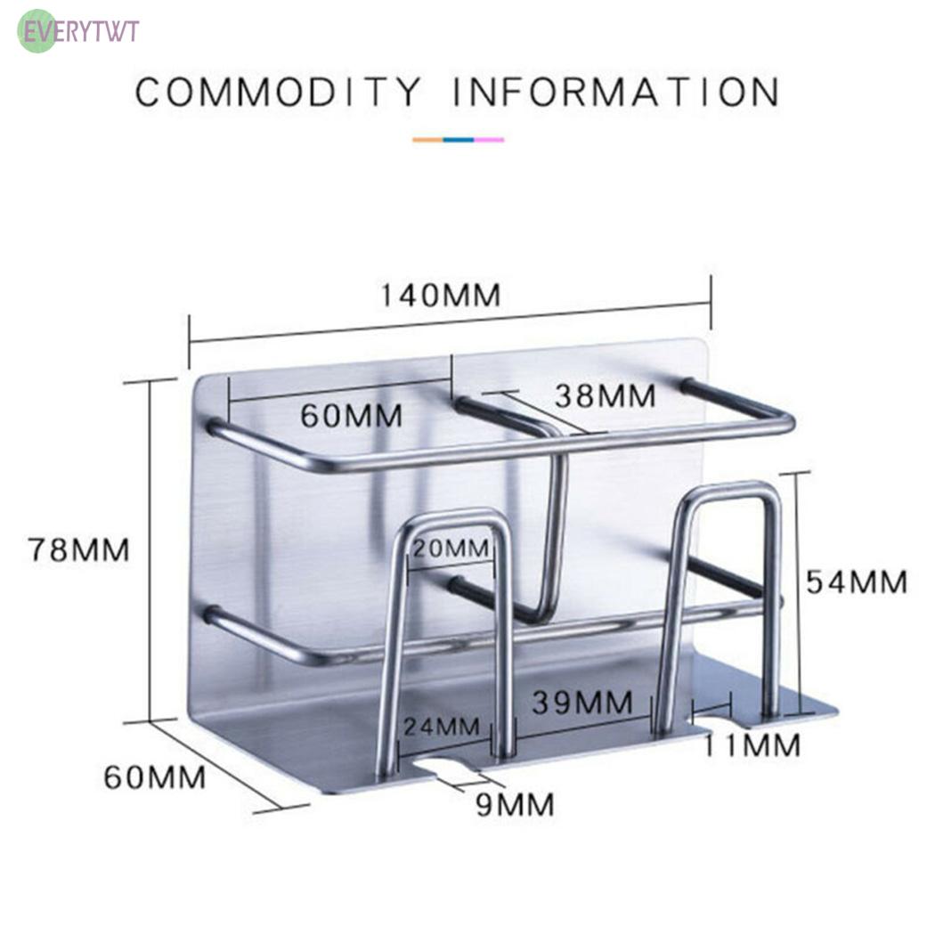 Giá Để Bàn Chải Đánh Răng Gắn Tường Bằng Thép Không Gỉ Chống Thấm Nước 1 Cái