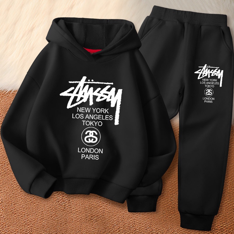 Bộ áo Hoodie trẻ em E212 + K212b + Quần dài thích hợp cho cả bé trai và bé gái. Họa tiết thời trang 