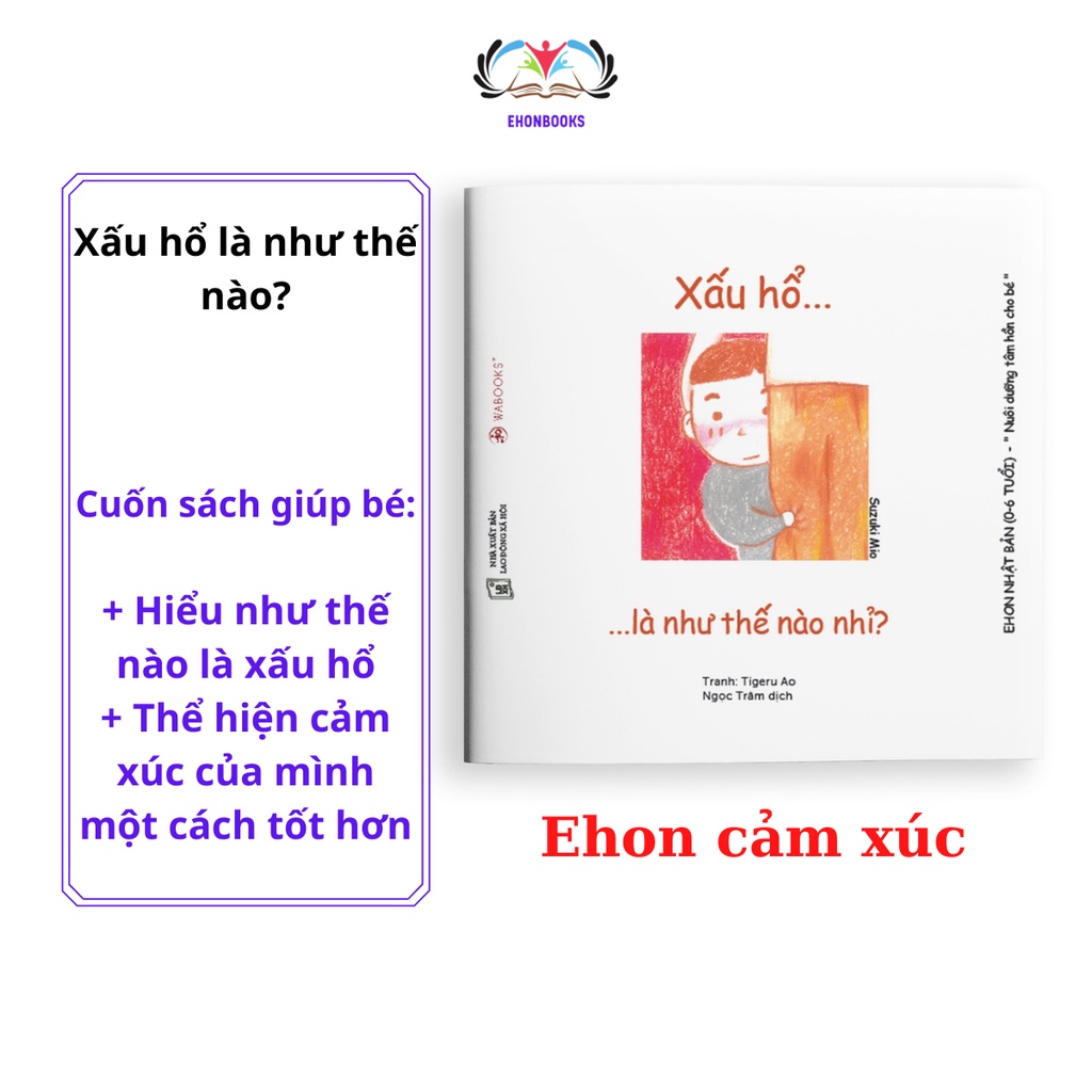 Sách Ehon Điều kì diệu Cảm xúc Ehon Nhật Bản cho bé từ 0 6 tuổi wabooks combo 3 cuốn