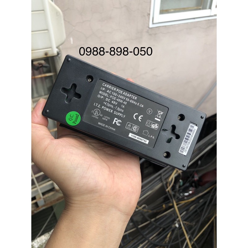 nguồn poe 48v 1a cho camera-wifi-thiết bị truyền hình-điện thoại