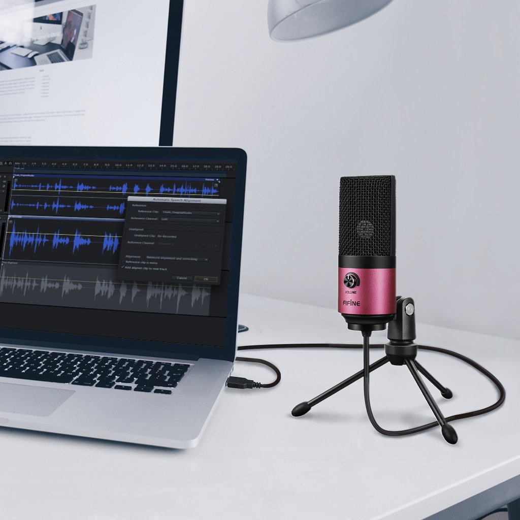 FIFINE K669B / K669 - HÀNG CHÍNH HÃNG - Mic thu âm để bàn cổng USB dành cho Máy tính