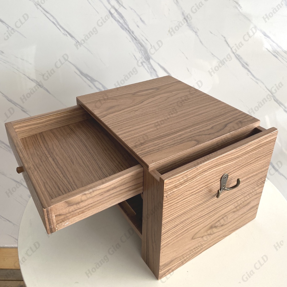Kệ gỗ mini để bàn đa năng tiện lợi, Kệ gỗ trang trí bàn làm việc