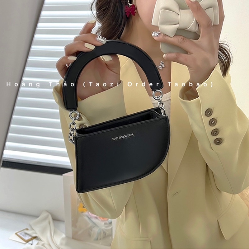 Túi mini đeo chéo thiết kế mới độc lạ quai xách màu xanh hot trend 2022