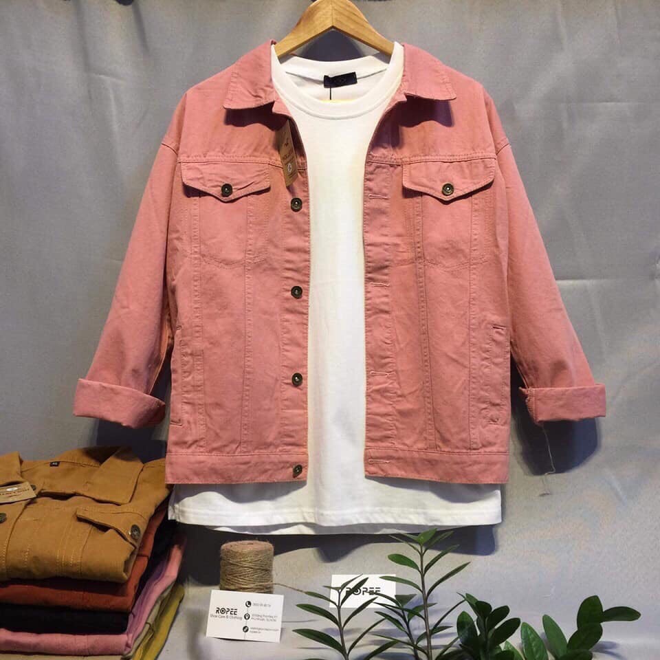 Áo Khoác Jeans Nữ In Cool tone Nhạt TCS06 - MUA NGAY