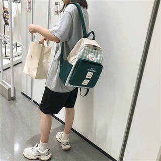 Faya - Balo thời trang họa tiết gingham B337