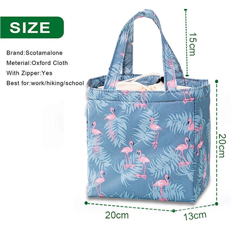 WALFOS Super Nice Convenient For The Picnic Heat Holding Canvas Lunch Bag