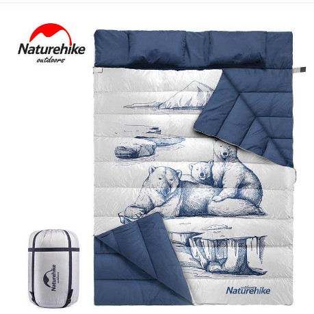 Túi ngủ đôi kèm gối NatureHike NH19S016-D