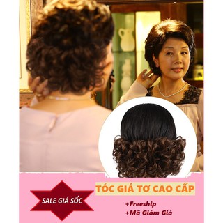 TÓC GIẢ NỮ 💕 FREESHIP 💕 MÃ GIẢM 15K (PRET15K) 💕 Tóc Búi xoăn Thượng Hải