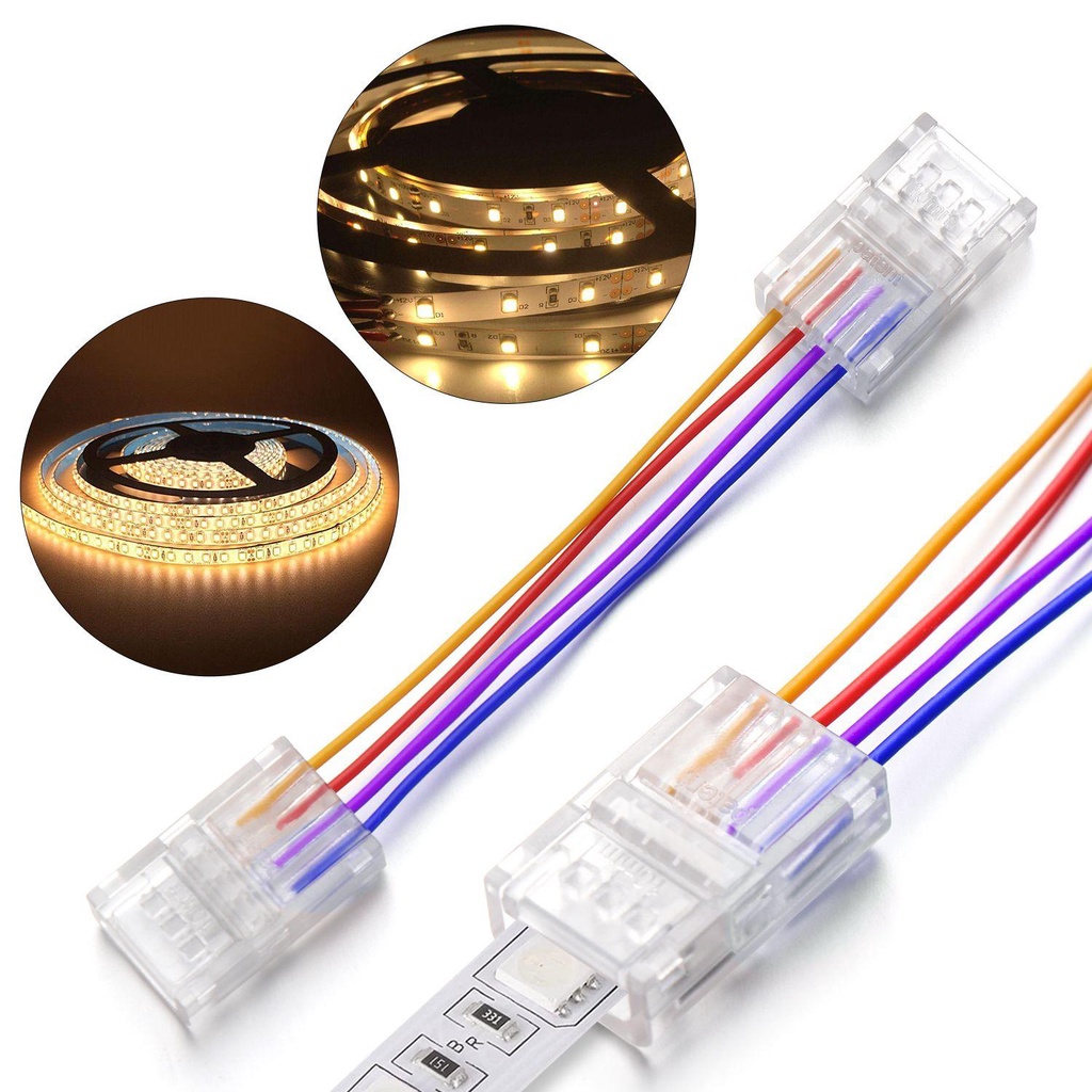 Set 10 Đầu Nối Dây Đèn LED RGB Chất Lượng Cao