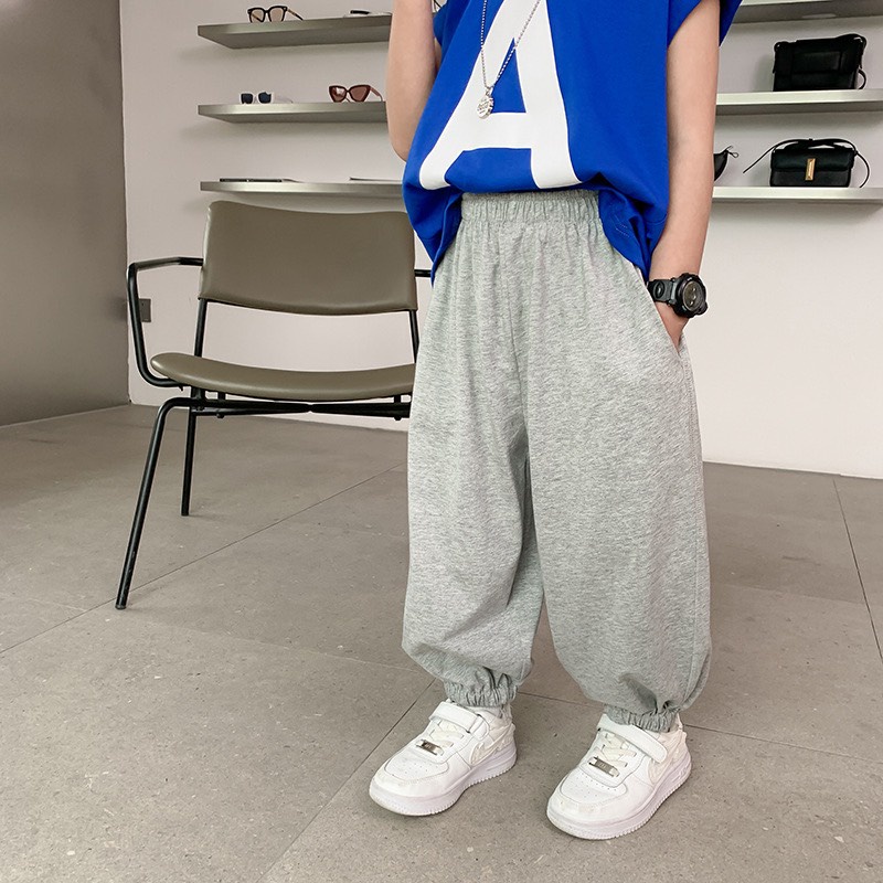 Quần jogger thun cotton mùa hè cho bé Q827