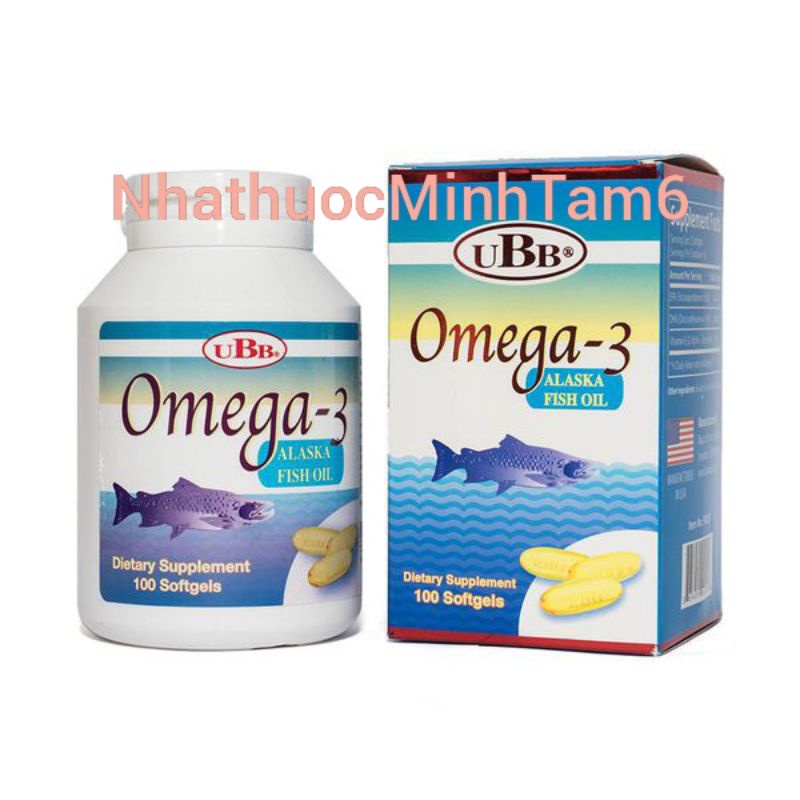 Viên Dầu Cá Omega-3 Alaska Fish Oil UBB - H100 Viên