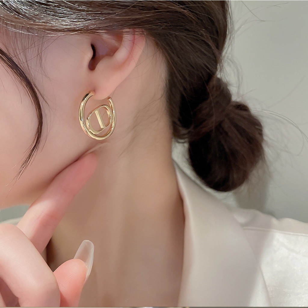 [Hàng Đẹp Y Hình] Bông Tai Mạ Bạc S925 Hình Tròn Kaitin Đơn Giản Thanh Lịch Dễ Thương Mainia Shop