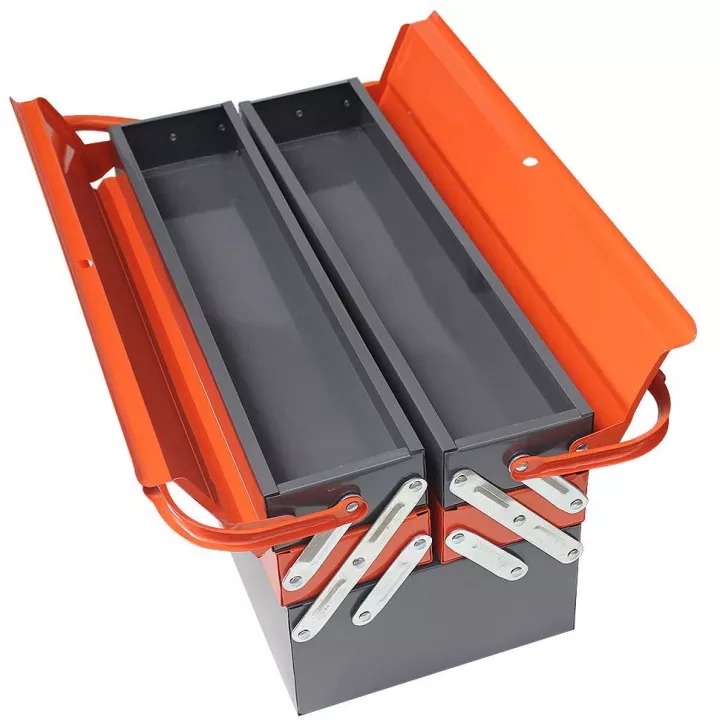 Thùng đồ nghề SẮT LIWIN 5 ngăn 2 tầng 420x200x205mm