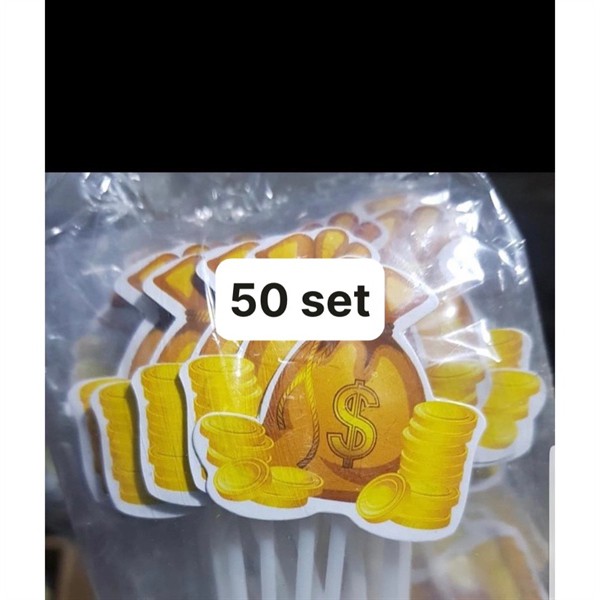 Set cắm giấy hũ vàng $
