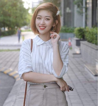Áo sơmi💖Freeship💖Áo sơmi cánh dơi tay lỡ, cổ đức nhỏ, vải thô boil mát nhẹ, kẻ chỉ dọc, form trẻ dễ phối đồ