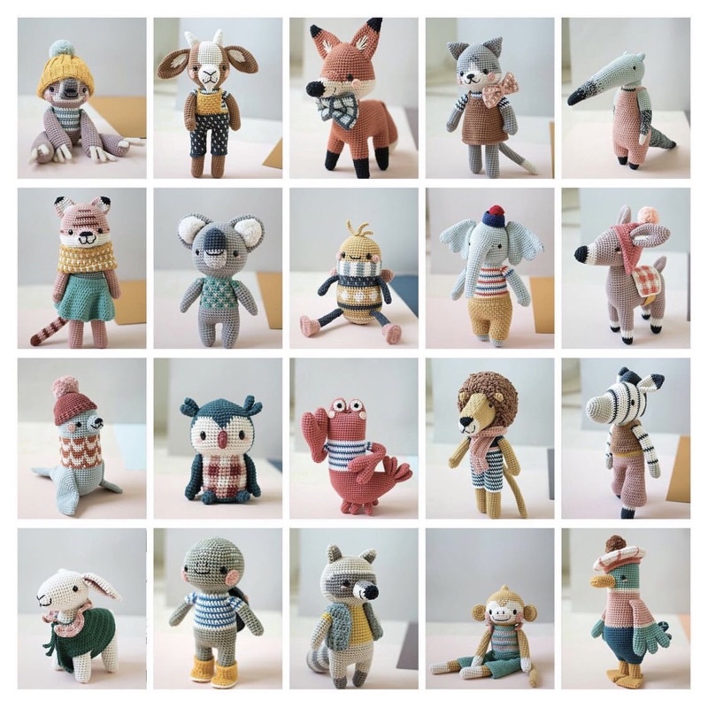 (Nhiều Mẫu) Thú Nhồi Bông Bằng Len Đáng Yêu Làm Quà Tặng Cho Bé - Thú Bông Handmade Đan Móc Thủ Công Bằng Tay