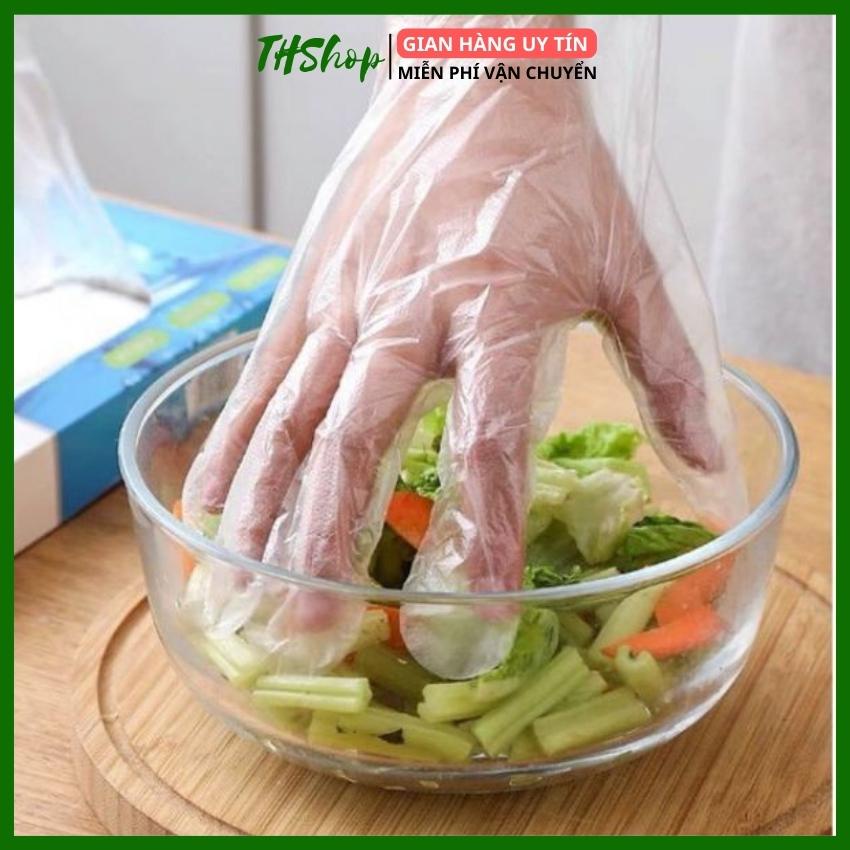 Bao Tay Nilon Dùng 1 Lần Set 100 Găng Tay Dùng 1 Lần Tiện Ích - THShop