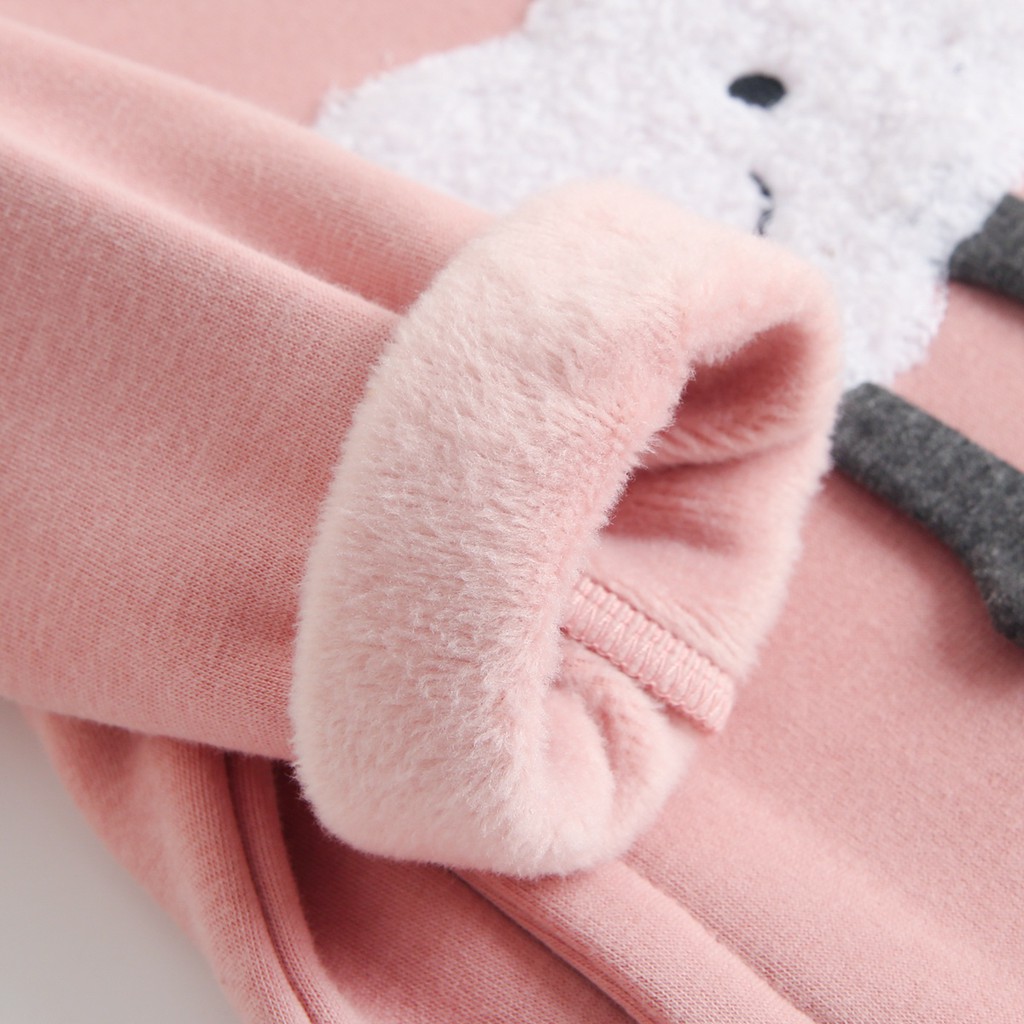 Romper Sanlutoz Chất Liệu Cotton Thời Trang Mùa Đông Cho Bé Gái