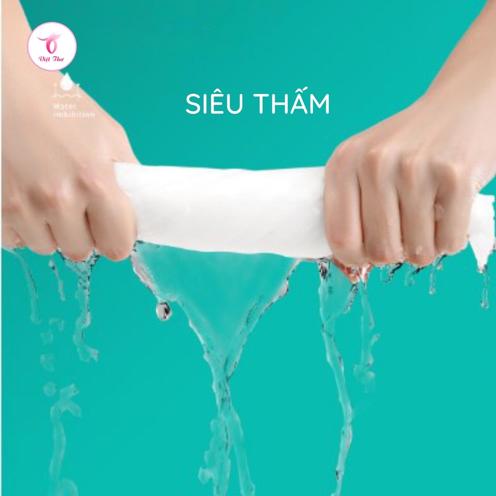 Khăn lau mặt khô dùng 1 lần Việt Thư, chất liệu cotton Tân Cương cao cấp, siêu mềm, siêu cấp ẩm