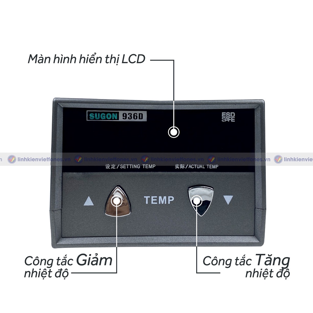 Máy hàn Sugon 936D, 70W, 200-500 độ
