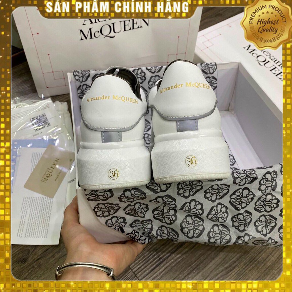 Giày thể thao Thể Thao Sneakers trắng nam nữ, Alexunder mc Queen phản quang chuẩn hàng đẹp