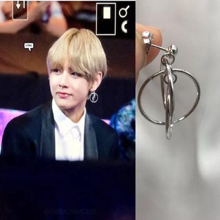 Khuyên tai V Bts bông tai thiết kế thời trang phong cách Hàn quốc Unisex cá tính trẻ trung năng động