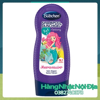 Sữa tắm gội và xả Tím Nàng Tiên Cá Bubchen 3 trong 1 230ml