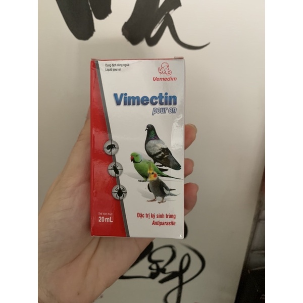 Chai nhỏ diệt nấm, ve, bọ cho chó - mèo- thỏ- chim vimectin