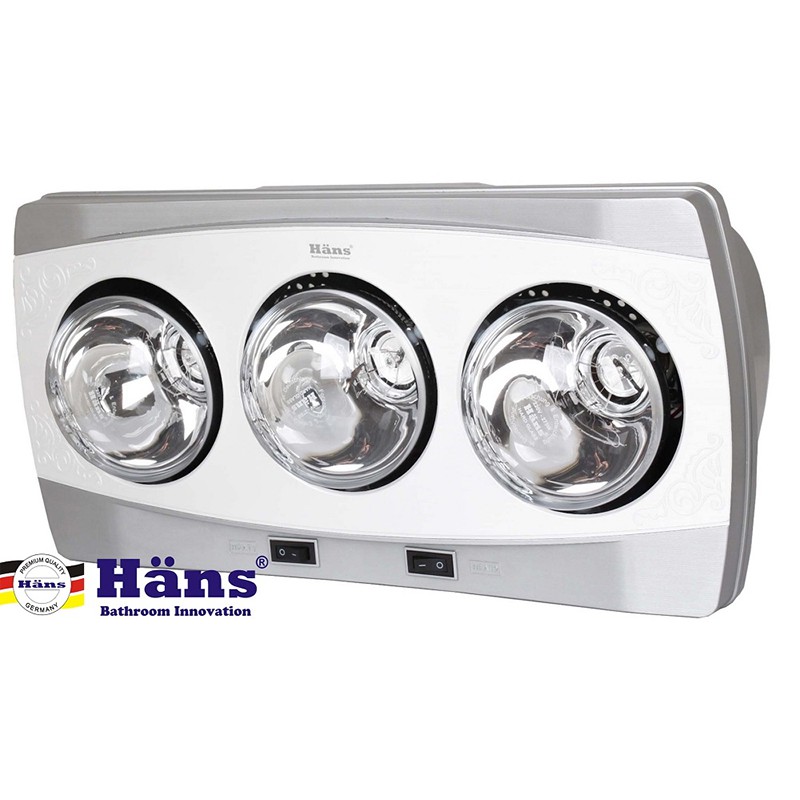 Đèn sưởi  Hans H2B (2 bóng) , H3B (3 bóng). Công suất 275W/1 bóng.