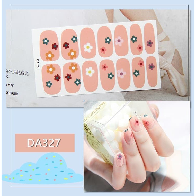 Nails decal dán móng tay chống nước ( nhiều mẫu) màu mới