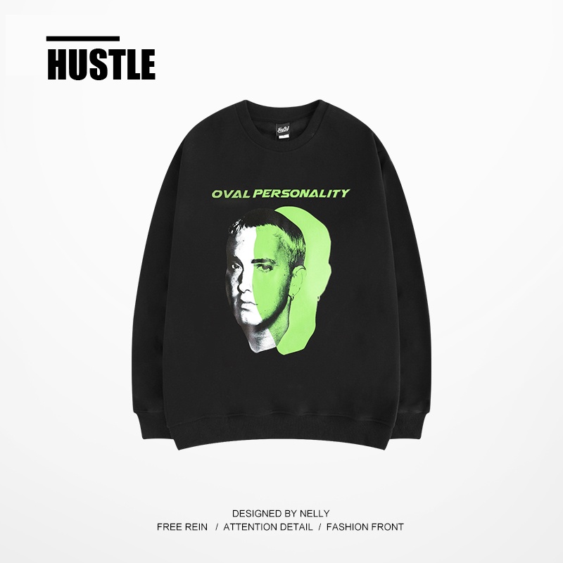 Áo Nỉ Sweater Nelly - Eminem, Áo nỉ dài tay nam nữ phong cách Streetwear
