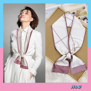 Khăn lụa dài quàng cổ khăn Turban dáng dài quàng cổ thời trang