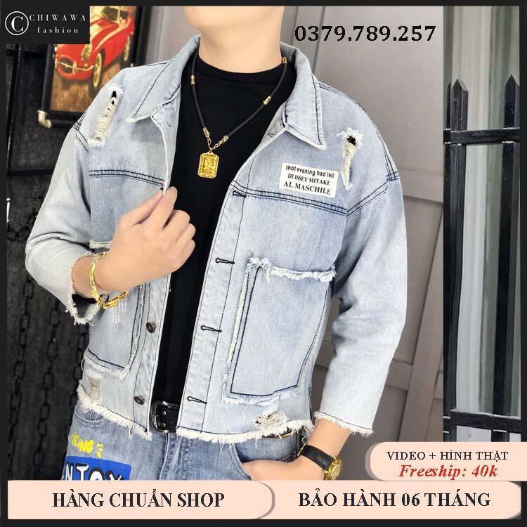 [Xả kho] Áo khoác jean unisex nam nữ top 10 giá yêu thương xả kho kiếm SAO fullsize 40-75kg Panda