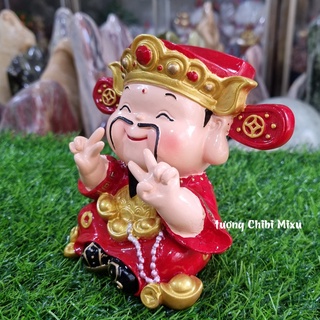 Tượng chibi Thần Tài vui vẻ 13cm