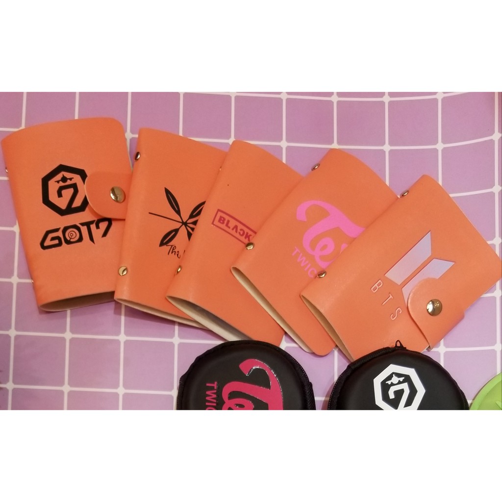 Ví da đựng card BTS TWICE BLACKPINK EXO GOT7